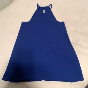 royal blue halter dress/top
